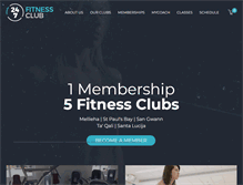 Tablet Screenshot of fitnessclub247.com